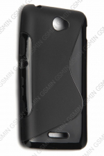 Чехол силиконовый для Sony Xperia E4 S-Line TPU (Черный)