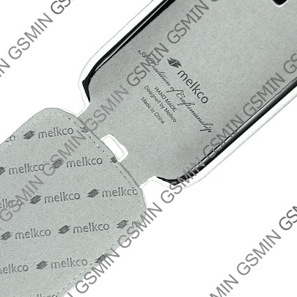 Кожаный чехол для Samsung Galaxy S3 Mini (i8190) Melkco Premium Leather Case - Jacka Type (White LC)