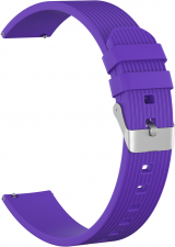 Ремешок силиконовый GSMIN Italian Collection 20 для Samsung Galaxy Watch 4 Classic 46мм (Фиолетовый)