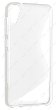 Чехол силиконовый для HTC Desire 825 Dual Sim S-Line TPU (Прозрачно-Матовый)