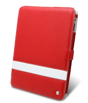 Кожаный чехол для iPad 1 Melkco Leather case Limited Edition - Book Type (Red LC)
