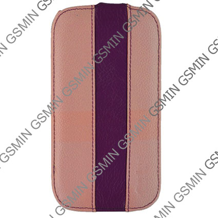 Кожаный чехол для Samsung Galaxy S3 (i9300) Melkco Premium Leather Case - Limited Edition Jacka Type (Pink/Purple LC)