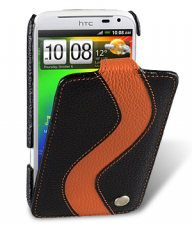 ������� ����� ��� HTC Sensation XL / X315e / G21 Melkco Premium Leather Case - Special Edition Jacka Type (Black/Orange LC)