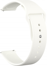 Ремешок силиконовый GSMIN Sport Band 22 для Elari KidPhone Fresh (Белый)