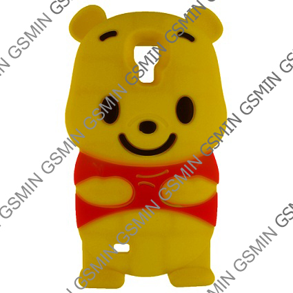 Чехол в виде Мультяшек для Samsung Galaxy S4 (i9500) Winnie Bear (Желтый)