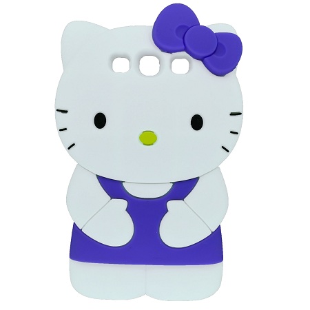 Чехол в виде Мультяшек для Samsung Galaxy S3 (i9300) Hello Kitty (Фиолетовый)
