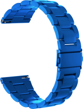 Ремешок металлический GSMIN Cellular 22 для Amazfit GTR 3 Pro (Синий)