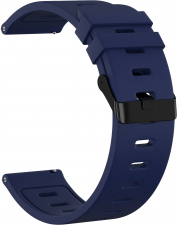 Ремешок силиконовый GSMIN Blow 20 для Samsung Galaxy Watch 4 Classic 46мм (Темно-синий)