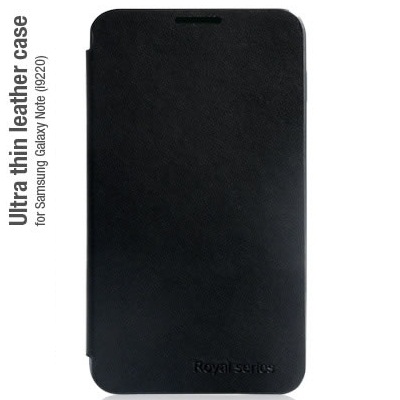 Кожаный чехол для Samsung Galaxy Note (N7000) Hoco Ultra Thin LC (Черный)