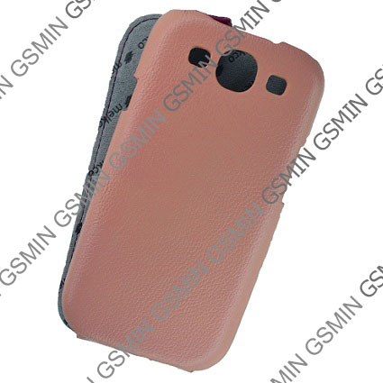 Кожаный чехол для Samsung Galaxy S3 (i9300) Melkco Premium Leather Case - Limited Edition Jacka Type (Pink/Purple LC)