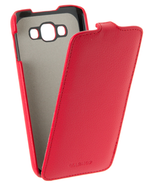 Кожаный чехол для Samsung Galaxy E7 SM-E700F Armor Case "Full" (Красный)