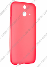 Чехол силиконовый для HTC One Dual Sim E8 TPU (Красный Матовый)