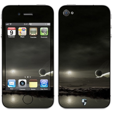 Наклейка виниловая Black Horn для iPhone 4/4S (Na 09)