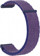 Ремешок нейлоновый GSMIN Woven Nylon 22 для Elari KidPhone Fresh (Темно-фиолетовый)