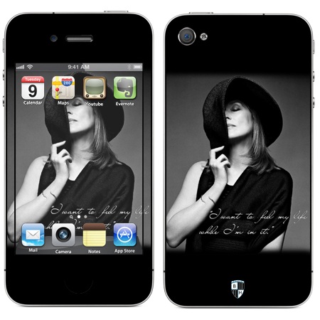 Наклейка виниловая Black Horn для iPhone 4/4S (Ac 10)