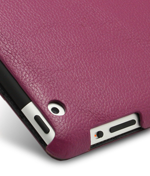 Кожаный чехол для iPad 2 Melkco Premium Leather case - Slimme Cover Type (Purple LC)
