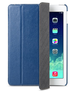 Кожаный чехол для iPad Air Melkco Premium Leather case - Slimme Cover Type (Dark Blue LC)