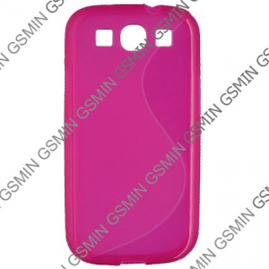 Чехол силиконовый для Samsung Galaxy S3 i9300 TPU (Pink)