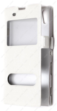 Чехол-книжка с магнитной застежкой для Sony Xperia T3 (Белый)