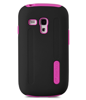 Чехол-накладка для Samsung Galaxy S3 Mini (i8190) Melkco Double Layer Case - Kubalt Type (Black / Pink)