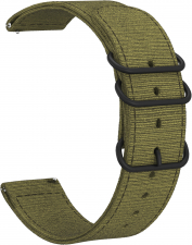 Ремешок тканевый GSMIN Dim 22 для Elari KidPhone Fresh (Зеленый)