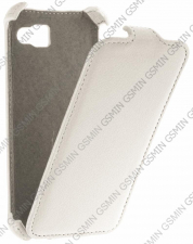 Кожаный чехол для Fly IQ 4411 Quad Energie 2 Armor Case (Белый)