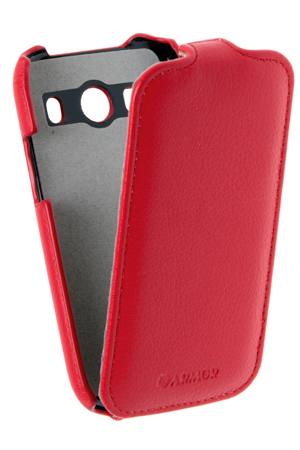 Кожаный чехол для Samsung Galaxy Ace Style LTE (G357FZ) Armor Case "Full" (Красный)