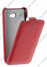 Кожаный чехол для HTC Desire 601 Sipo Premium Leather Case - V-Series (Красный)