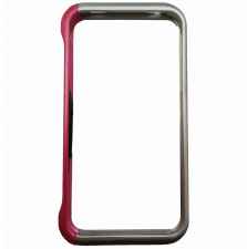 Защитный бампер Texture для Apple iPhone 4/4S металлический (Розовый)