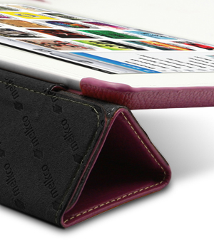 Кожаный чехол для iPad 2 Melkco Premium Leather case - Slimme Cover Type (Purple LC)