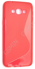 Чехол силиконовый для Samsung Galaxy A8 S-Line TPU (Красный)