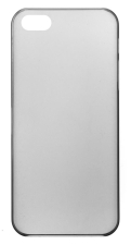 Чехол-накладка для Apple iPhone 5/5S/SE Матовая (Прозрачно-черный)