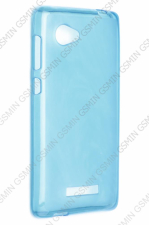 Чехол силиконовый для Lenovo A880 TPU Прозрачно-Матовый (Голубой)