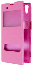 Чехол-книжка с магнитной застежкой для Sony Xperia T3 (Малиновый)