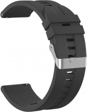 Ремешок силиконовый GSMIN Aztec 20 для Samsung Galaxy Watch 4 Classic 46мм (Темно-серый)