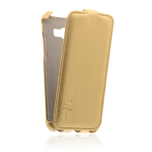 Кожаный чехол для Samsung Galaxy A5 (2017) Aksberry Protective Flip Case (Золотой)