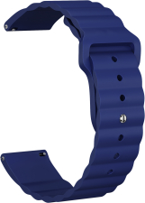 Ремешок силиконовый GSMIN Dump 20 для Amazfit GTS 3 (Синий)