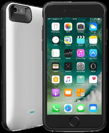 Чехол-аккумулятор Deppa NRG Case для Apple iPhone 6/6S, 2600mAh (Белый) 33524