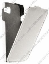 Кожаный чехол для Fly IQ 4411 Quad Energie 2 Armor Case "Full" (Белый)