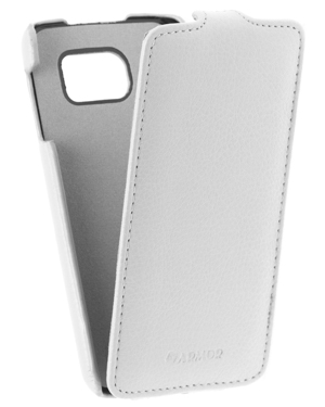 Кожаный чехол для Samsung Galaxy S6 G920F Armor Case "Full" (Белый)