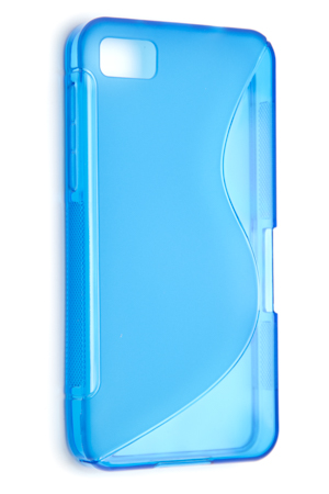 Чехол силиконовый для BlackBerry Z10 S-Line TPU (Синий)