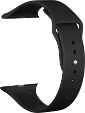 Ремешок силиконовый GSMIN Sport Band для Apple Watch Series 7 41mm 38/40 (Черный)