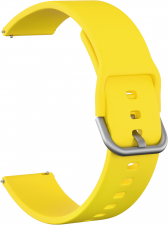 Ремешок силиконовый GSMIN Sport Line 22 для Elari KidPhone Fresh (Желтый)