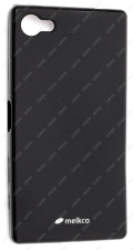 Чехол силиконовый для Sony Xperia Z5 Compact Melkco Poly Jacket TPU (Black Mat)