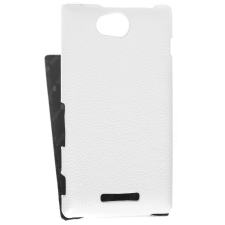 ������� ����� ��� Sony Xperia C / S39h / CN3 Melkco Premium Leather Case - Jacka Type (White LC)