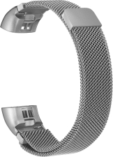 Ремешок металлический GSMIN Milanese Loop для фитнес браслета Honor Band 5i (Серебристый)