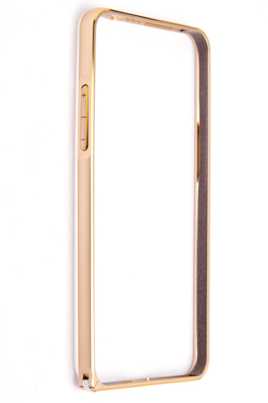 Бампер для Samsung Galaxy Grand Prime G530H металлический (Золотой)