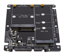 ������� ���������� GSMIN DP80 SATA3 7+15 pin � M.2(B) NGFF � mSATA SSD ��������������� � �������� � ����������� (������)