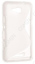 Чехол силиконовый для Sony Xperia E4g S-Line TPU (Прозрачно-Матовый)