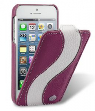 ������� ����� ��� HTC One V / Primo / T320e Melkco Premium Leather Case - Special Edition Jacka Type (Purple/White LC)